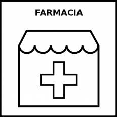 FARMACIA - Pictograma (blanco y negro)