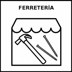 FERRETERÍA - Pictograma (blanco y negro)
