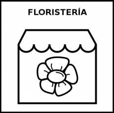 FLORISTERÍA - Pictograma (blanco y negro)