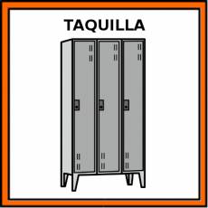 TAQUILLA (MOBILIARIO) - Pictograma (color)