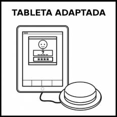 TABLETA ADAPTADA - Pictograma (blanco y negro)