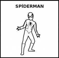 SPÍDERMAN - Pictograma (blanco y negro)