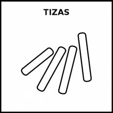 TIZAS - Pictograma (blanco y negro)