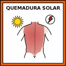 QUEMADURA SOLAR - Pictograma (color)
