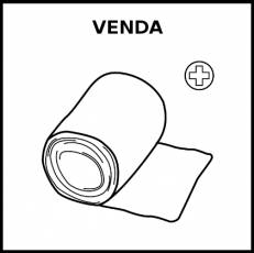 VENDA - Pictograma (blanco y negro)