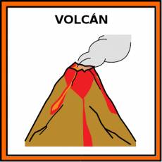VOLCÁN - Pictograma (color)