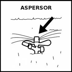 ASPERSOR - Pictograma (blanco y negro)