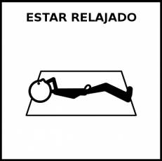 ESTAR RELAJADO - Pictograma (blanco y negro)