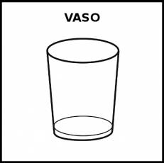 VASO - Pictograma (blanco y negro)