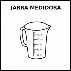 JARRA MEDIDORA - Pictograma (blanco y negro)