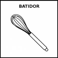 BATIDOR - Pictograma (blanco y negro)