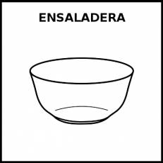 ENSALADERA - Pictograma (blanco y negro)