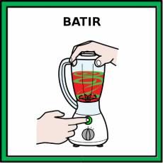 BATIR (BATIDORA) - Pictograma (color)
