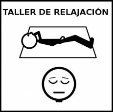 TALLER DE RELAJACIÓN - Pictograma (blanco y negro)