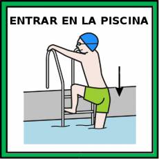 ENTRAR EN LA PISCINA - Pictograma (color)