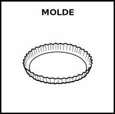 MOLDE (TARTALETA) - Pictograma (blanco y negro)