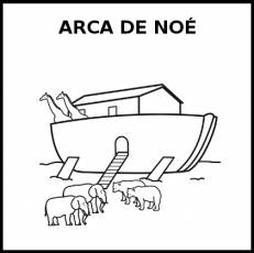 ARCA DE NOÉ - Pictograma (blanco y negro)