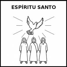 ESPÍRITU SANTO - Pictograma (blanco y negro)