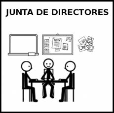 JUNTA DE DIRECTORES - Pictograma (blanco y negro)