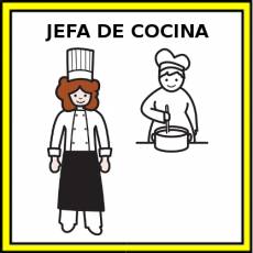 JEFA DE COCINA - Pictograma (color)