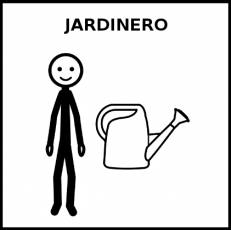 JARDINERO - Pictograma (blanco y negro)