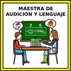 MAESTRA DE AUDICIÓN Y LENGUAJE - Pictograma (color)