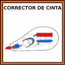 CORRECTOR DE CINTA - Pictograma (color)