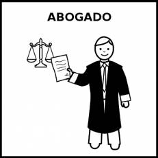ABOGADO - Pictograma (blanco y negro)