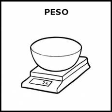 PESO - Pictograma (blanco y negro)