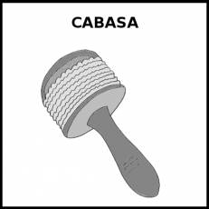 CABASA - Pictograma (blanco y negro)