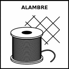 ALAMBRE - Pictograma (blanco y negro)