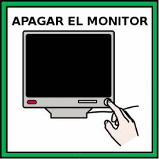 APAGAR EL MONITOR - Pictograma (color)