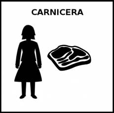 CARNICERA - Pictograma (blanco y negro)