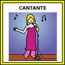 CANTANTE (MUJER) - Pictograma (color)