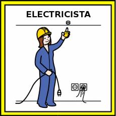 ELECTRICISTA (MUJER) - Pictograma (color)