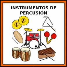 INSTRUMENTOS DE PERCUSIÓN - Pictograma (color)
