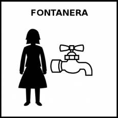 FONTANERA - Pictograma (blanco y negro)