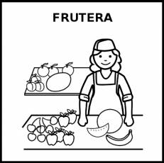 FRUTERA - Pictograma (blanco y negro)