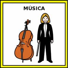 MÚSICA (MUJER) - Pictograma (color)