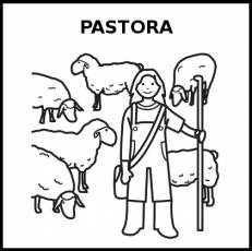 PASTORA - Pictograma (blanco y negro)