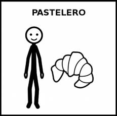 PASTELERO - Pictograma (blanco y negro)