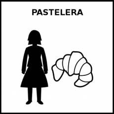 PASTELERA - Pictograma (blanco y negro)