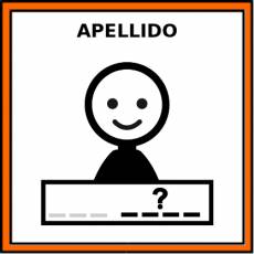 APELLIDO - Pictograma (color)