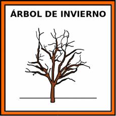ÁRBOL DE INVIERNO - Pictograma (color)