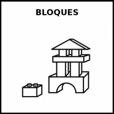 BLOQUES - Pictograma (blanco y negro)
