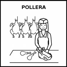 POLLERA - Pictograma (blanco y negro)