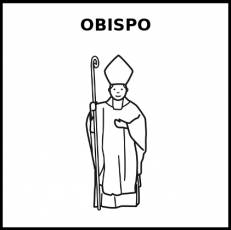OBISPO - Pictograma (blanco y negro)