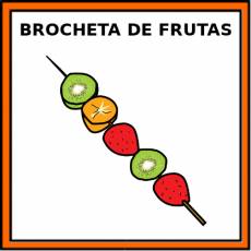 BROCHETA DE FRUTAS - Pictograma (color)