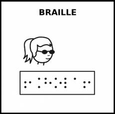BRAILLE - Pictograma (blanco y negro)