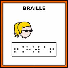 BRAILLE - Pictograma (color)
